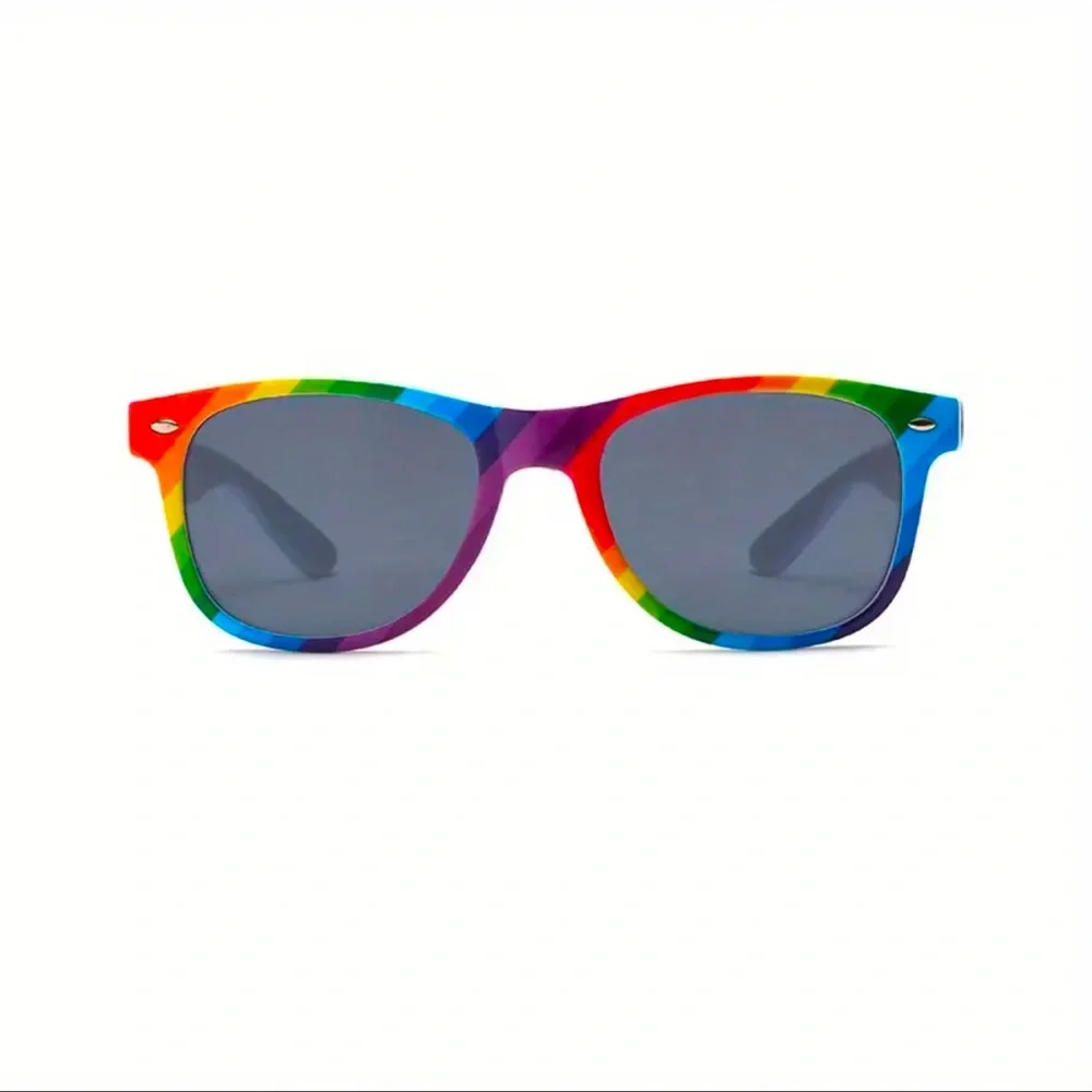 Sunglasses, Rainbow Colored Frames, NEW